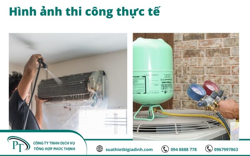 Hình ảnh thi công bảo dưỡng điều hòa tại Hà Nội