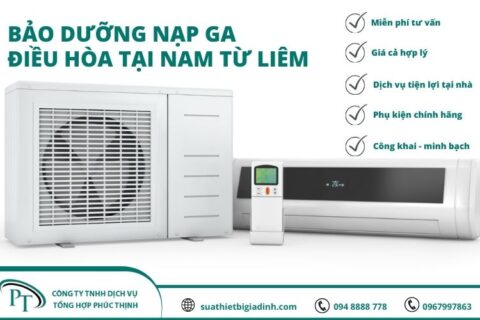 Bảo Dưỡng Bơm Ga Điều Hoà tại Nam Từ Liêm 6/2021