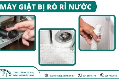 Máy giặt bị rò rỉ nước – nguyên nhân và cách khắc phục
