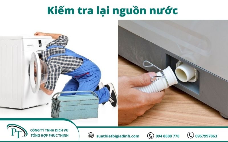 Hãy kiểm tra lại nguồn nước khi máy giặt có thời gian giặt lâu