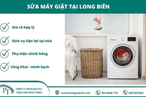 Sửa máy giặt tại Long Biên – Điện Lạnh Phúc Thịnh