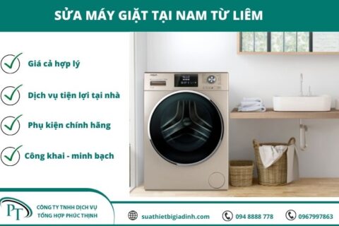 Sửa máy giặt tại Nam Từ Liêm – Điện Lạnh Phúc Thịnh