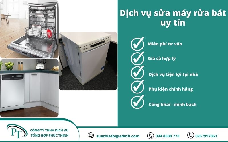 Dịch vụ sửa máy rửa bát uy tín nhất của Điện Lạnh Phúc Thịnh