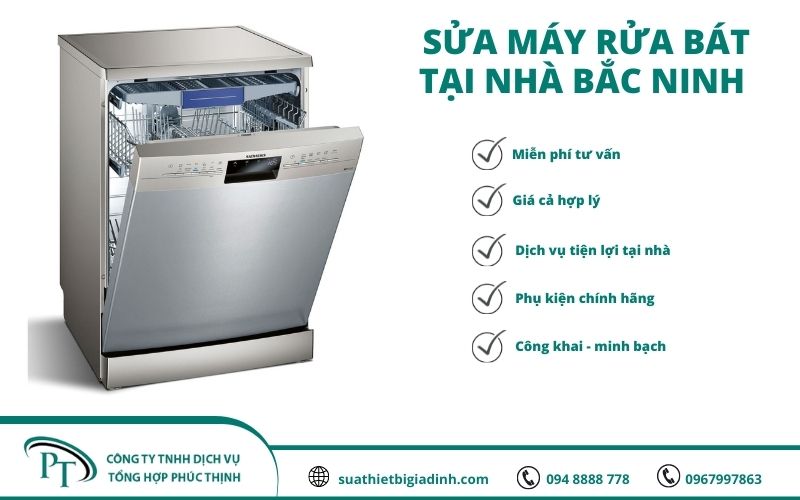 Sửa máy rửa bát tại Bắc Ninh chất lượng - giá rẻ