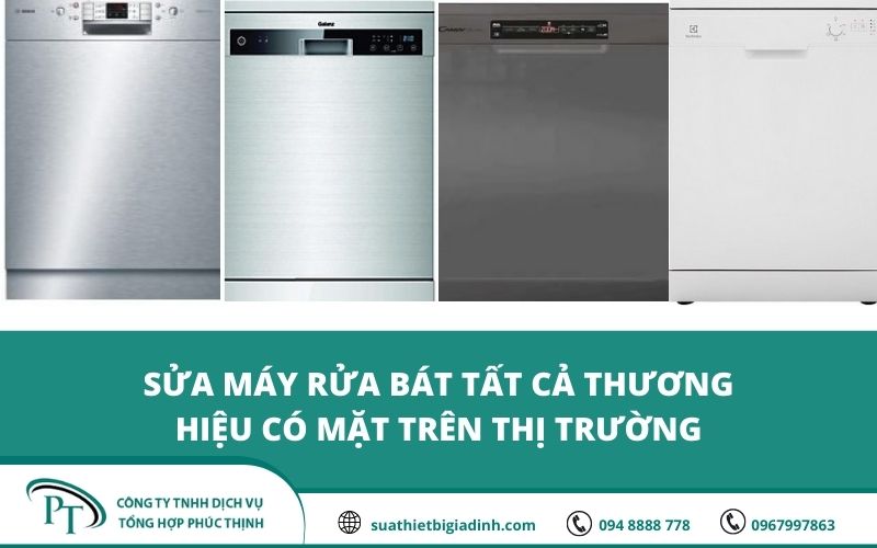 Suathietbigiadinh.com có thể sửa chữa tất cả lỗi của các thương hiệu máy rửa bát