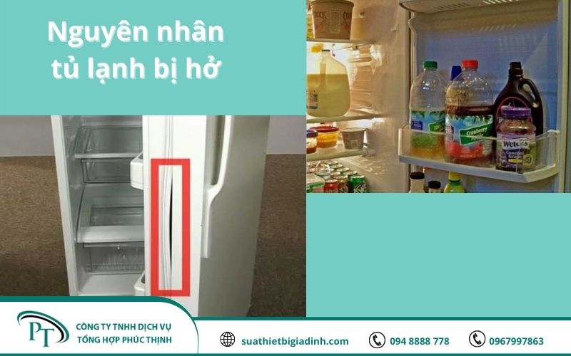 Nguyên nhân làm cho tủ lạnh bị hở