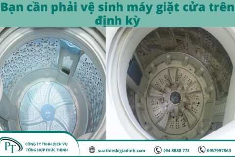 Hướng dẫn vệ sinh máy giặt cửa trên tại nhà nhanh chóng, hiệu quả