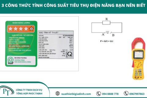 3 Công Thức Tính Công Suất Tiêu Thụ Điện Năng Bạn Nên Biết